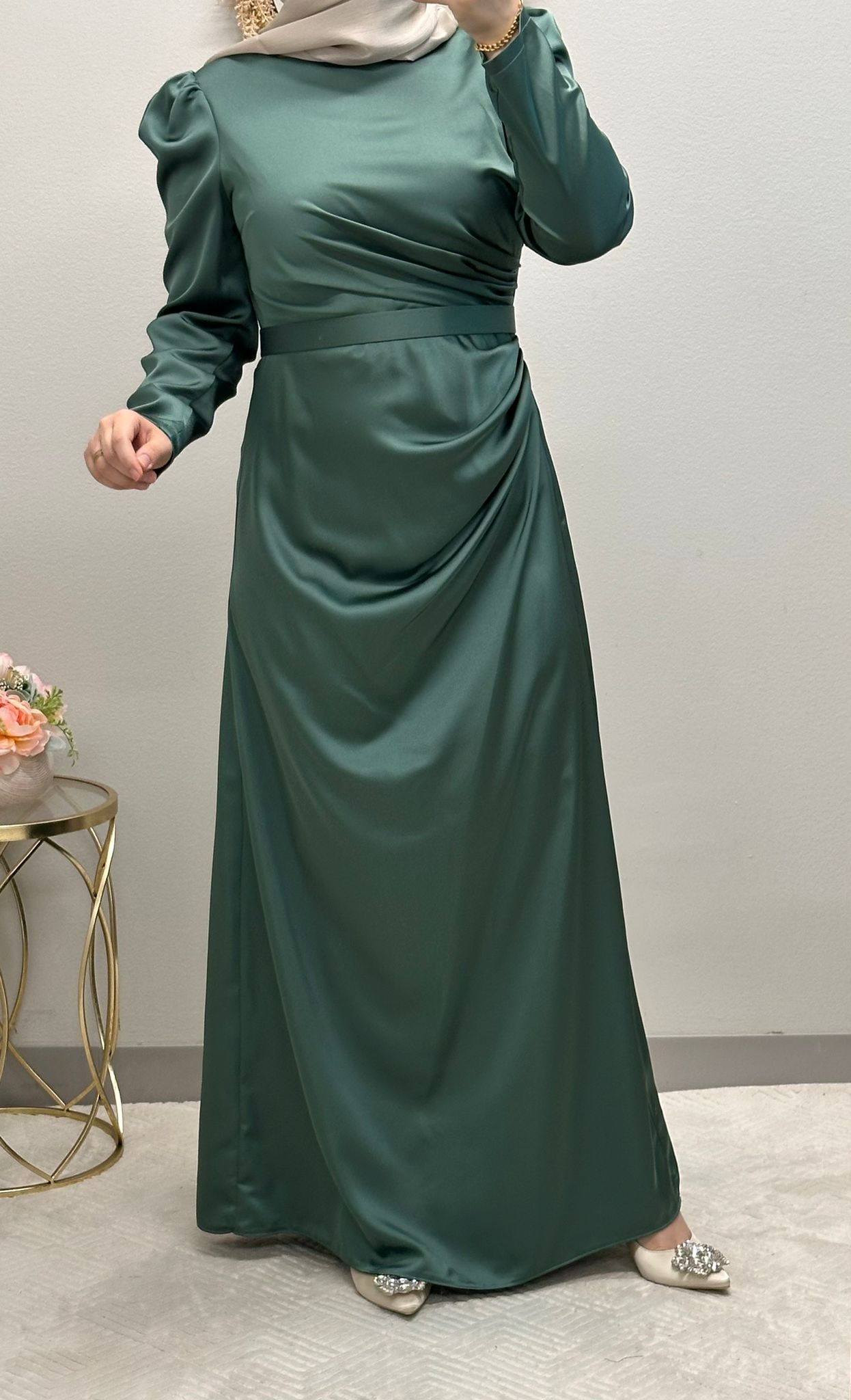 Elegant Satin formal dress.