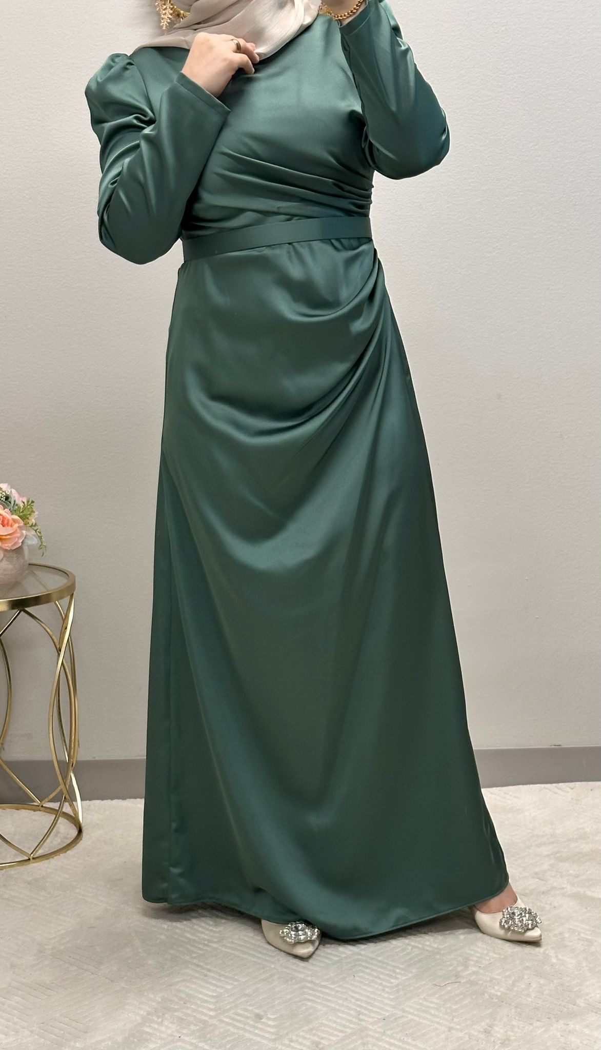 Elegant Satin formal dress.