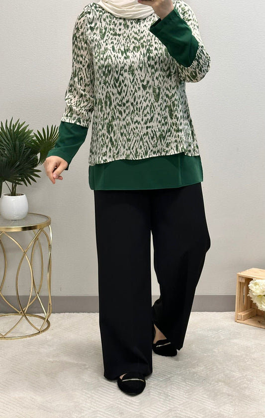 printed blouse plus size