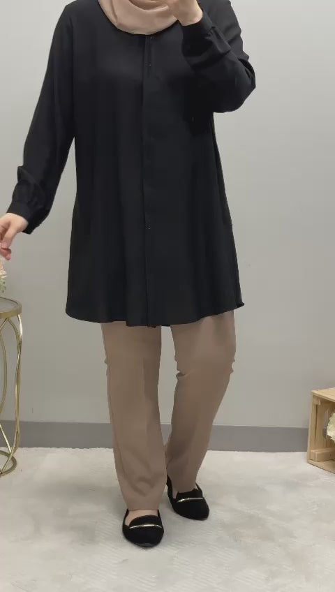 plain long shirt plus size